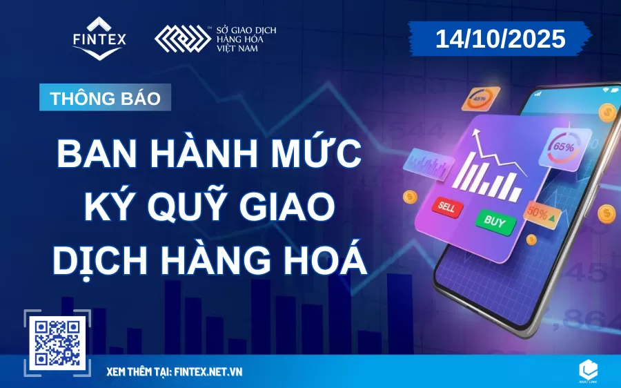 Thông Báo Ban Hành Mức Ký Quỹ Giao Dịch Hàng Hóa từ MXV Ngày 14/10/2025