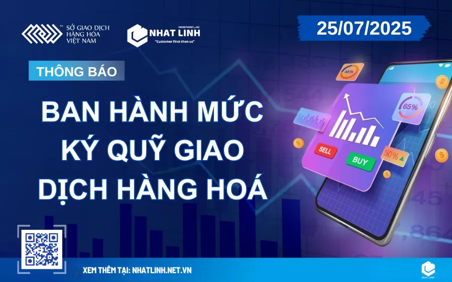 Thông Báo Ban Hành Mức Ký Quỹ Giao Dịch Hàng Hóa từ MXV Ngày 25/07/2025