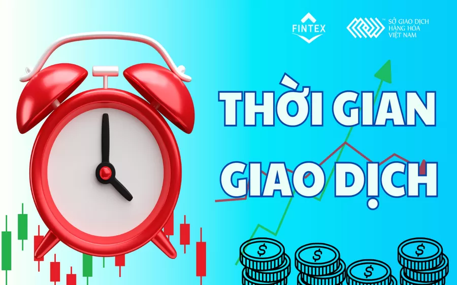 Thời gian giao dịch các sản phẩm hàng hoá tại MXV